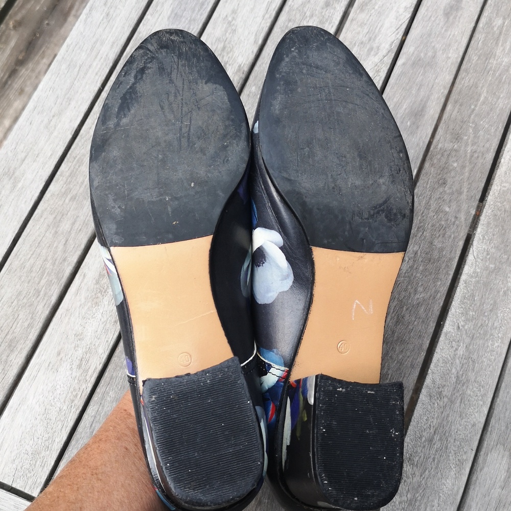 Minimarket flowered leather shoes - Picture 12 of 15